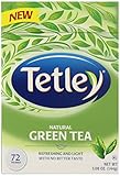 Tetley Steamed Green Tea, 72 Count ,Pack of 6(Packaging may vary)