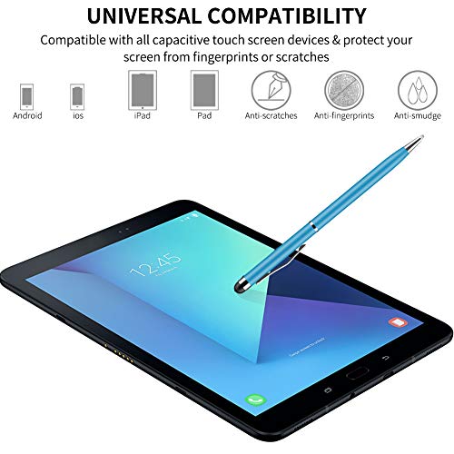 Stylus Pen, UROPHYLLA Stylus Pens for Touch Screens, 2 in 1 Capacitive Stylus Ballpoint Pen Stylus for iPad, Tablet, iPhone, Kindle, Samsung and Other Touch Screen Devices (Multicolor-12 Pack)