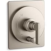 Rite-Temp Valve Trim with Push-Button Diverter in Vibrant Brushed Nickel