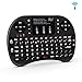 (Upgraded) Rii i8+ Mini Bluetooth Keyboard with Touchpad＆QWERTY Keyboard, Backlit Portable Wireless Keyboard for Smartphones laptop/PC/Tablets/Windows/Mac/TV/Xbox/PS3/Raspberry Pi.Black primary