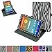 AT&T Trek HD Rotating Case,Mama Mouth 360 Degree Rotary Stand With Cute Lovely Pattern Cover For 8" AT&T Trek HD 8 inch 4G LTE Android Tablet (Not fit AT&T Trek 2 HD 8 2016),Zebra Black