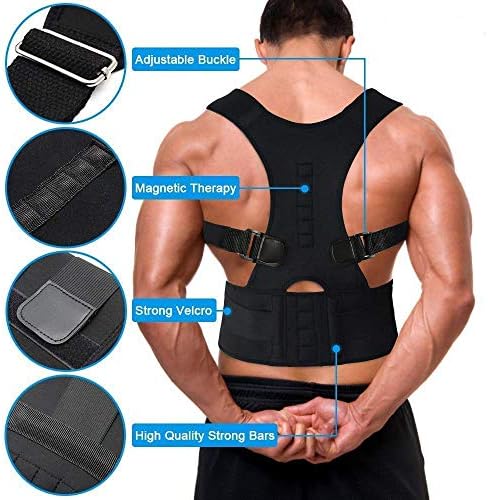 Denim Venim Posture Support Brace, Shoulder Back Support Belt for Men & Women