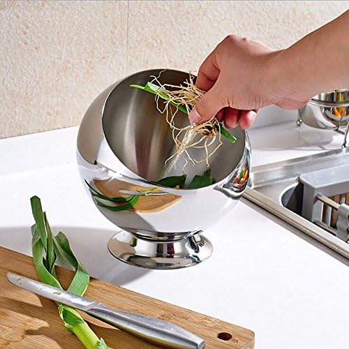 Autohome Mini Stainless Steel Storage Box without Lid for Bedroom Kitchen Bathroom- Medium(6x7.3 Inch)