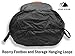Hyke & Byke Eolus 15 F Hiking & Backpacking Sleeping Bag - 3 Season, 800FP Goose Down Sleeping Bag - Ultralight - Black/Clementine - 87in - Long