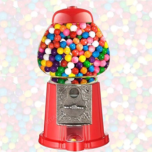 VITAL TRENDS Gumball Dispenser Machine Toy With Bubble Gum Party Bag Coin Operated Kids Fun