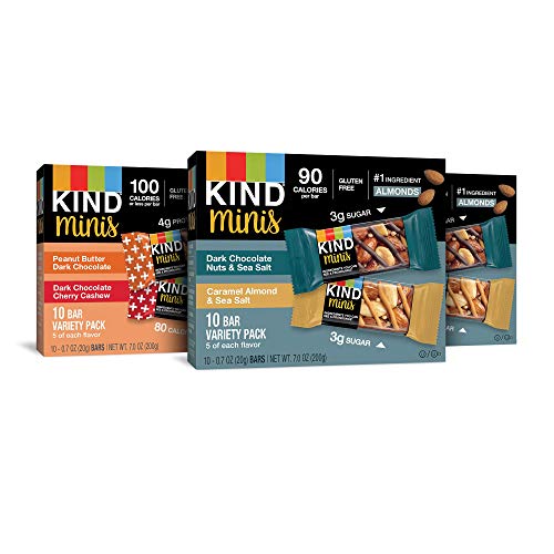 KIND Bar Mini's, Variety Pack, Gluten Free, 100 Calories, Low Sugar