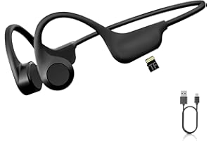 ZKAPOR Bone Conduction Headphones Bluetooth,Running Headphone Wireless Bone Conduction Headphone Earbuds Bluetooth 5.3 with Mic,Open Ear Headphones IPX7 Waterproof Swimming Headphones Sport Headset Earphones