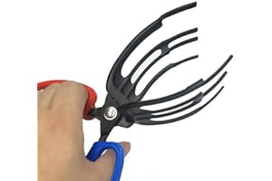 WJAJOY Fish Claw Gripper - 1pcs 3 Claw Fish Grippers for Fishing, Fish Scales Grip Grabber,Multifunctional Anti-Slip Fishing Pliers Gripper for Catch Fish Fishing Accessories