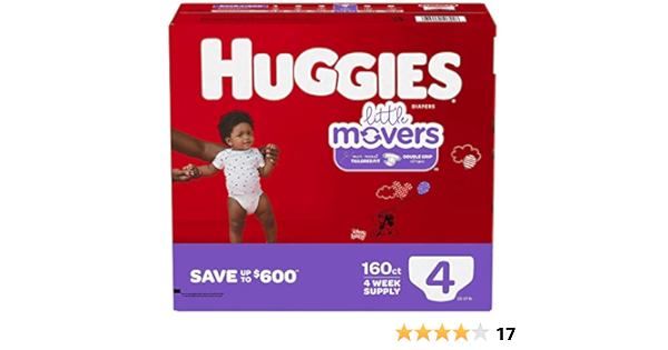 amazon huggies little movers size 4