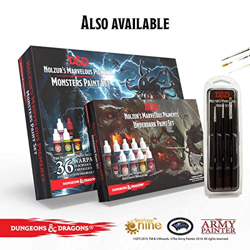 The Army Painter Dungeons and Dragons Official Line Adventurer's Painting Supplies, Craft & Wood Paint, Acrylic Paint Set