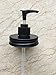 THINKCHANCES Rust Resistant and Leakage Proof Matt Black Soap Dispenser Pump Lids Kit for Mason, Ball, Canning Jars (2 Pack, Regular Mouth)
