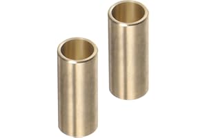 Kozelo 2pcs Cast Brass Oilless Sleeve Bearings - [1/4 Inch x 5/16 Inch OD x 3/4 Inch Length] Plain Wrapped Oilless Bushings