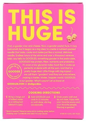 GOODLES CURVEBALLS PASTA, 8 OZ