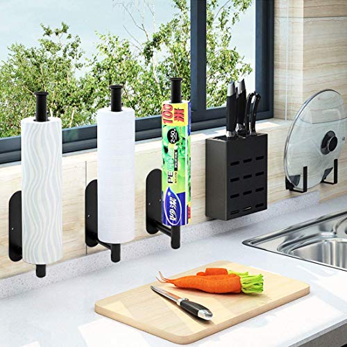 WYMECT Adhesive Paper Towel Holder Under Wall Mount for Kitchen