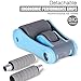 Ranbow Versatile Folding Abdominal Wheel Workout Equipment, 2-Wheeled Mute Home Gym Exercise Fitness Ab Roller Wheel Load up to 400lb in Blue Grey