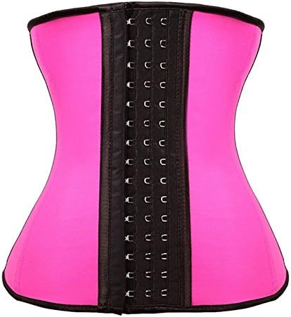 Sexy Latex Underbust Steel Boned Corset Waist Trainer Sport Girdle with 3 Hooks