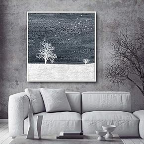 Framed Home Artwork A Lonely Tree for Living Room Bedroom