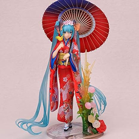 Amazon 初音ミク フィギュア 着物 中秋深海色の服 傘パトロール 23cm Abs Pvc製 塗装済み完成品フィギュア フィギュア ドール 通販