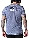 Nobility by Xzavier Men's Acid Wash Vintage Patch Military t shirt