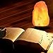 Himalayan Salt Lamps with Wood Base, Cozyswan Glow Hand Carved Natural Crystal Rock Salt Night Light with UL Listed Plug,Amber, 7 - 9-Inch for Lighting, Decoration and Air Purifying