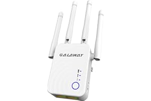 GTSTEG WiFi Booster G1208 Wireless Repeater 1200Mbps/2.4GHz 5 GHz WiFi Extender WiFi Range Booster Four External Antennas Amplifier with Ethernet Ports