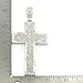 Mens Silver Tone Cross Pendant Hip-Hop 30