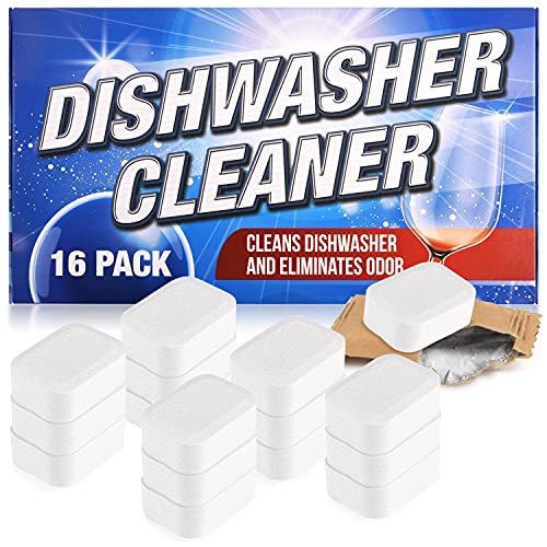 [16Pack] Dishwasher Cleaner Dishwasher Cleaning Tablets to Remove Limescale and Mineral
