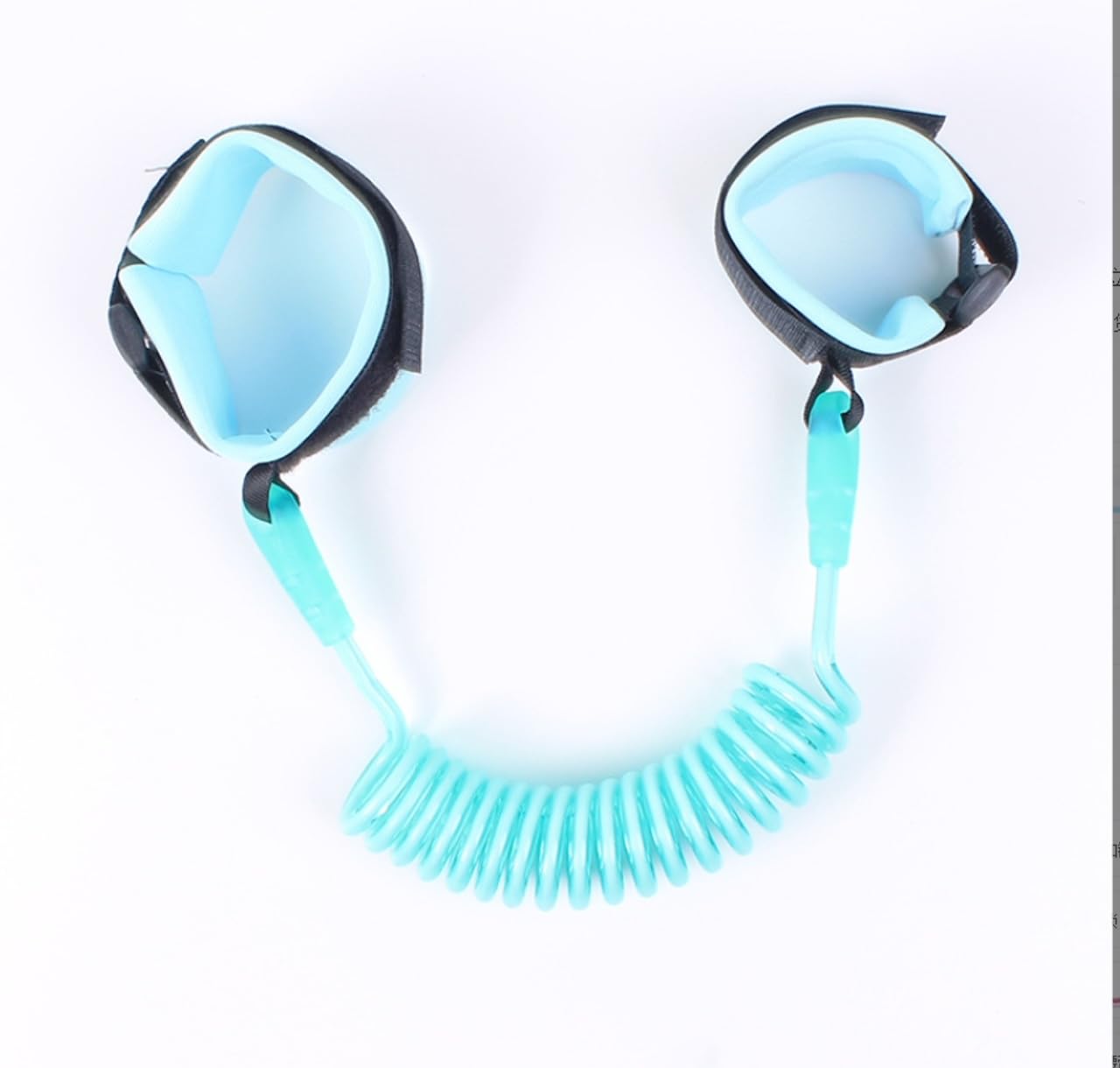 CALUBOX 1.5 M Child Safety Harness, Anti-Lost Cord for Children, Anti Lost Wrist, Stretchy Safety Belt for Children, Fluorescent Silicone, Green