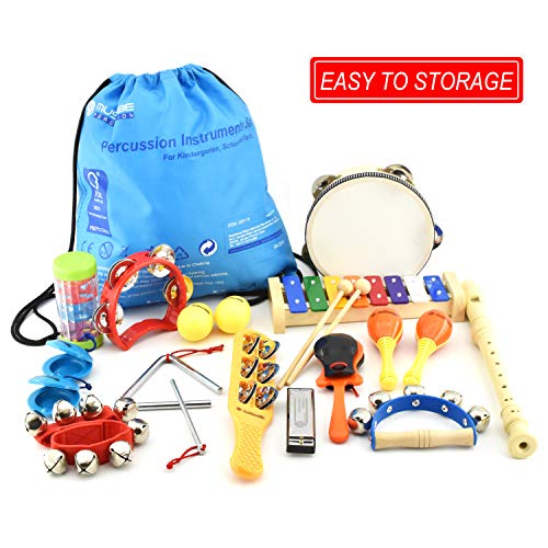 MUSICUBE Kids Musical Instrument Toys 14 Types 21 Pcs Musical Toys for