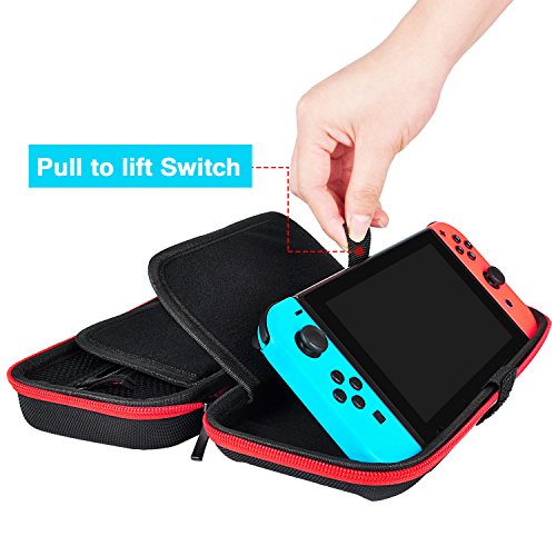 image for daydayup Hestia Goods Case for Nintendo Switch Hard Carry Case with 20