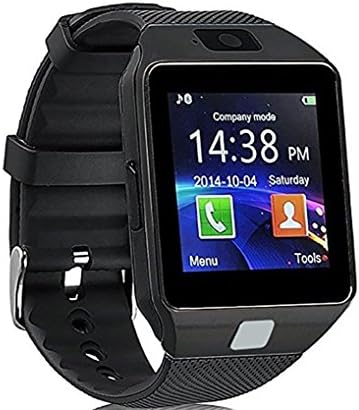 Smart Watch , CulturesIn Touch Screen Bluetooth WristWatch with Camera/Sleep Monitoring/Pedometer Analysis for Android (Gun black)