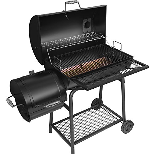Royal Gourmet CC1830F Charcoal Grill with Offset Smoker, Black Grill