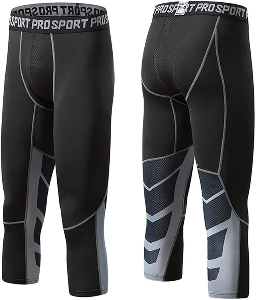 BAACD Basketball Compression Pants Shorts Men's Boys Sports Leggings