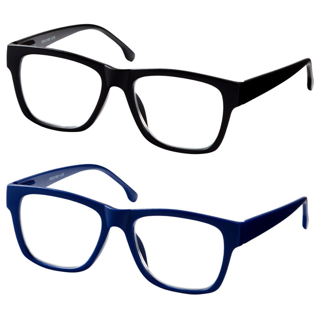 Remaldi Essential Poole Reading Glasses, Blue, 1.5 (pack of 2)