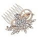 Remedios Vintage Crystal Bridal Hair Comb Wedding Hair Accessory, Light Gold