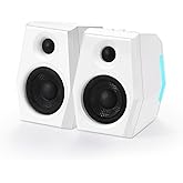 Sanyun SW209 36W Immersive Gaming Speakers with DSP 3 Sound Modes, 24bit USB DAC & Bluetooth 5.2, 2.0 RGB PC Multimedia Speakers for Desktop Monitor Laptop (Game/Movie/Music, White)