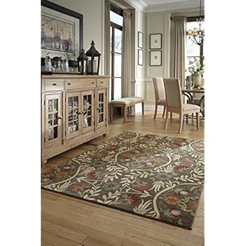 Amazon Mohawk Home Symphony Amica a Saddle Floral Woven Area