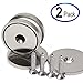 CMS Magnetics 112 LB Neodymium Cup Magnets w/Countersunk Hole & Matching Strikers and Screws Dia 1.57