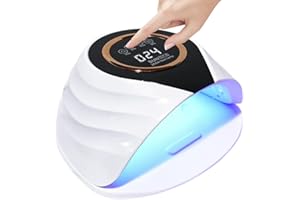 BEENLE UV LED Nail Lamp, 268W Fast Dryer Nail Curing Light with 66 LEDs Auto Sensor, Portable Handle Nail Dryer, 5 Timer Setting, Larger Space