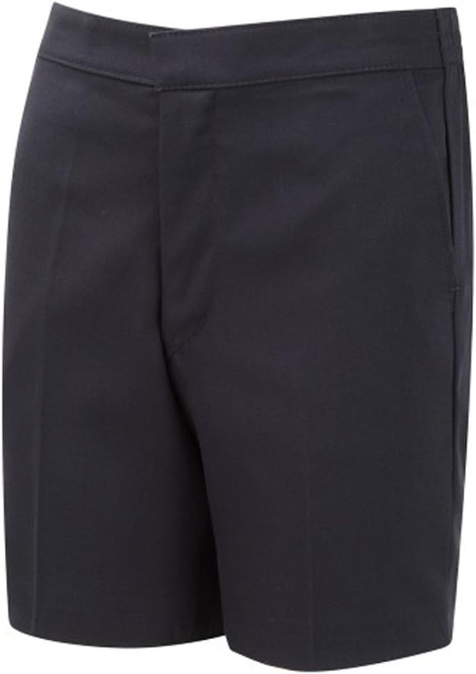 School Uniform Flat Front Classic Shorts Navy 36"