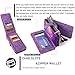 MODOS LOGICOS Case for Samsung Galaxy S10 Plus [Detachable Wallet Folio][2 in 1][Zipper Cash Storage][14 Card Slots 1 Photo Window] PU Leather Purse with Removable Inner Magnetic TPU Case - Purple