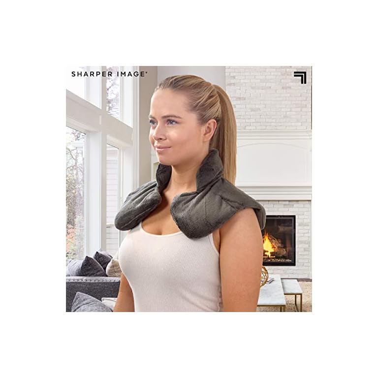 SHARPER IMAGE Warm & Cooling Herbal Aromatherapy Neck & Shoulder Plush