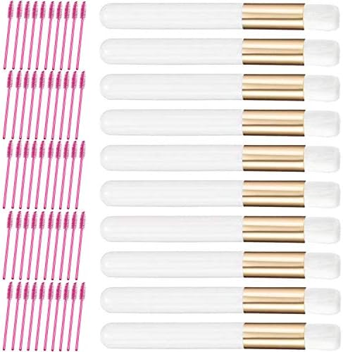 60pcs Lash Shampoo Brush Lash Brush Functional Portable Disposable Whitehead Tools Mascara Brushes Applicator Mascara Wands for Eyelash Extension Beauty Accessories
