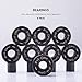 Heady Shake Pro Skateboard Bearings - Fastest Premium 608rs Titanium - Longboard, Skate Board, Kick Scooter, Inline and Roller Skates, 8-Pack