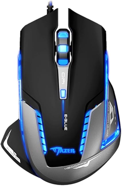 Amazon E 3lue ゲーミングマウス 有線 ゲーム 専用a5050チップ採用 ゼロ遅延 Usb 6ボタンマクロ プログラミング マウス 2500dpi切り替え可 高精度 Led ゲーマー 左右対称 両手 大型 Ems600 E 3lue ゲーミングマウス 通販