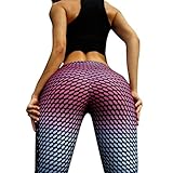 GBSELL Fashion Women Camouflage Dot Printed Yoga Workout Sport Leggings Pants (Multicolor Dot, M)