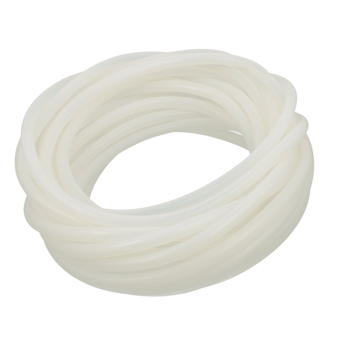 sourcingmap 6mm x 8mm Beige Silicone Tube Water Air Pump Hose Pipe 10 Meters