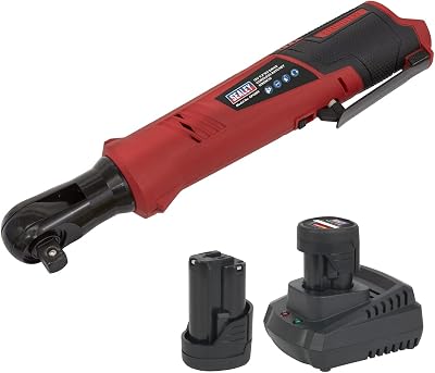 Sealey CP1209KIT 12V 1/2" Sq Drive Cordless Ratchet Wrench Kit 2x Batteries