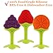Baby Teething Toys, FDA Approved BPA-Free Soft Silicone Fruit Teether Set with Pacifier Clip/ Holder for Toddlers & Infants, 5 Pack