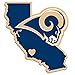 NFL Los Angeles Rams Home State Decal, 5